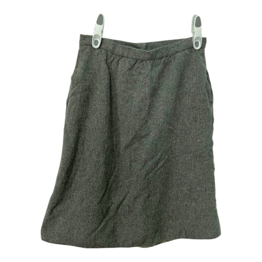 Cross Country Fashions 16‎ Gray A-Line Skirt Vintage Mid Length Dark Academia